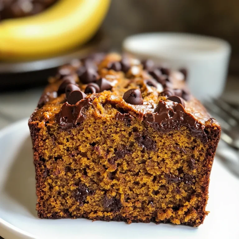 Banana Chocolate Chip Pumpkin Bread