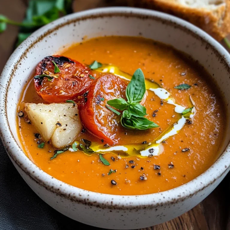 Creamy Roasted Garlic Tomato Soup