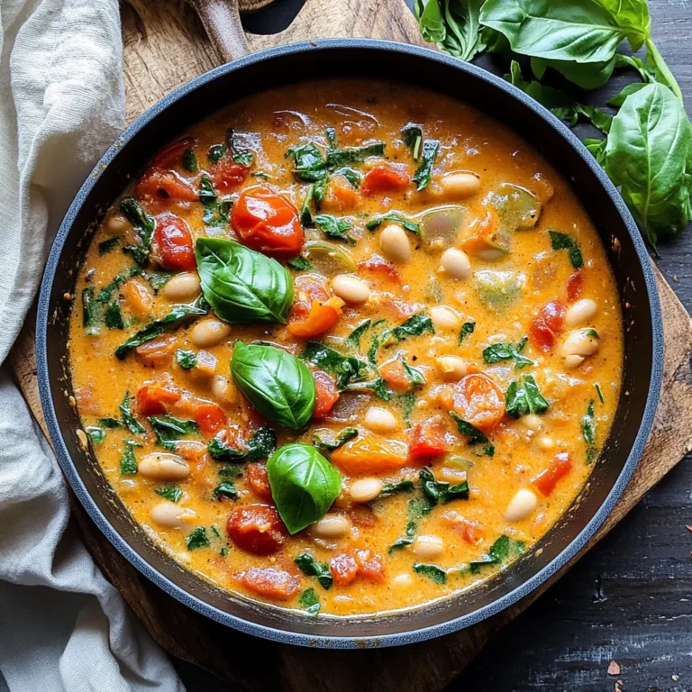 Creamy Tomato White Bean Stew