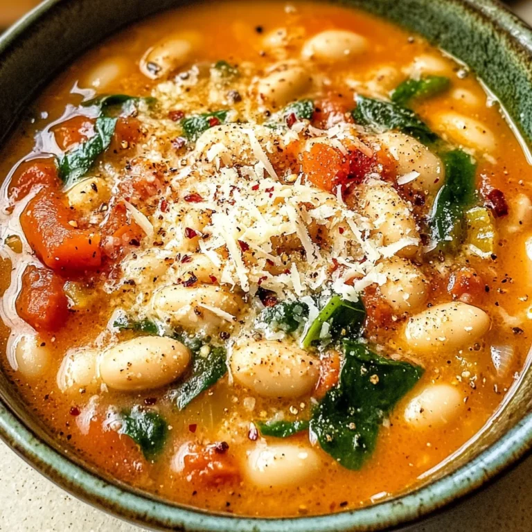 Fire Roasted Parmesan & White Bean Soup