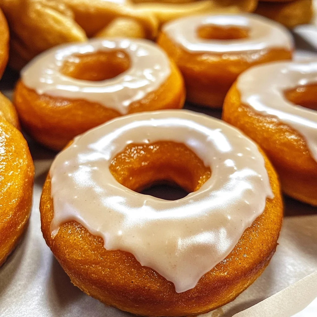 Maple Glazed Pumpkin Donuts