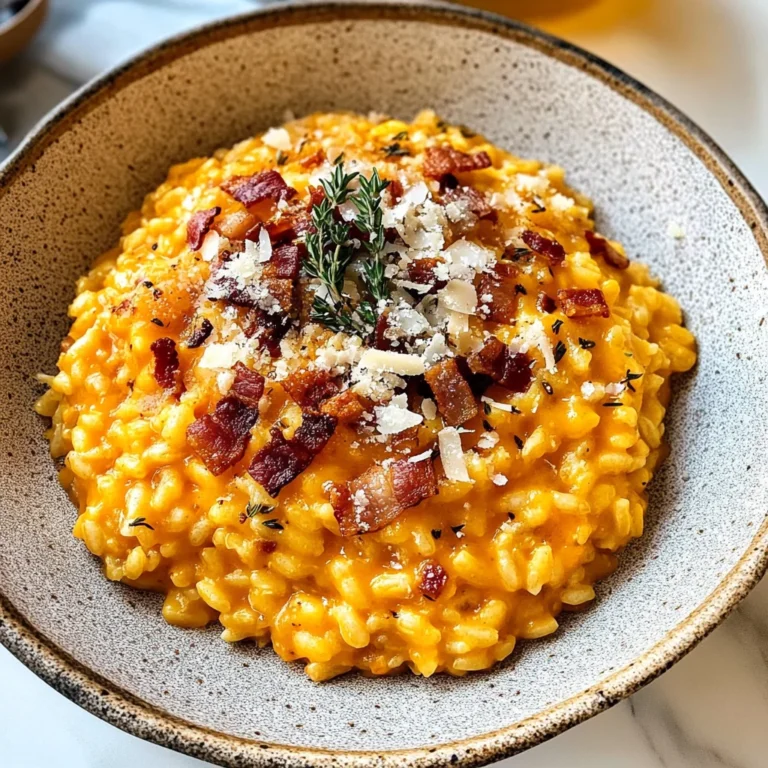 Pumpkin Risotto with Bacon & Parmesan