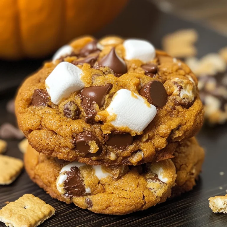 Pumpkin S'mores Cookies