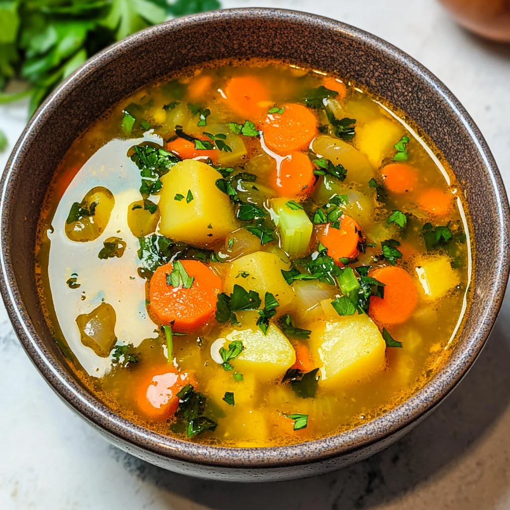 Anti-Inflammatory Veggie Soup with Turmeric