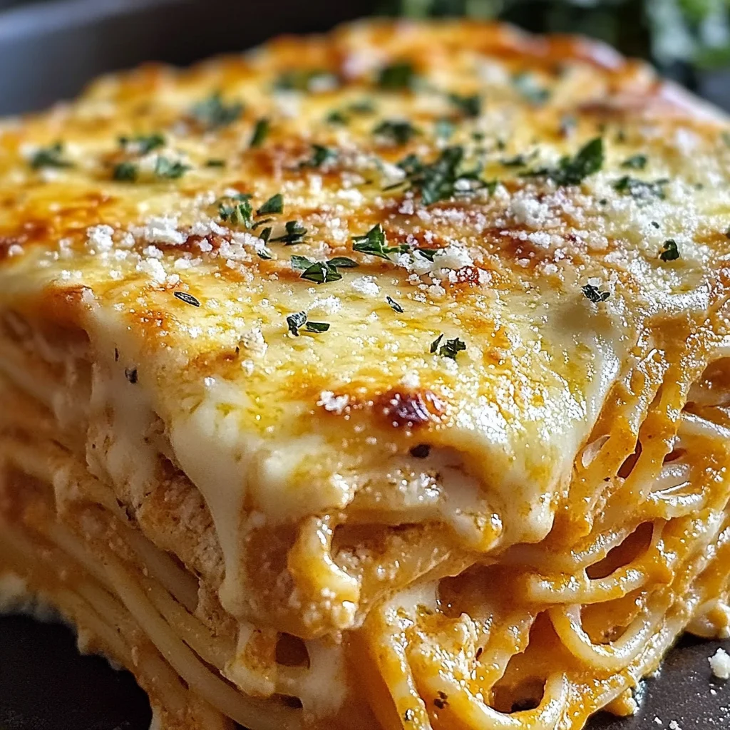 Baked Cream Cheese Spaghetti Casserole