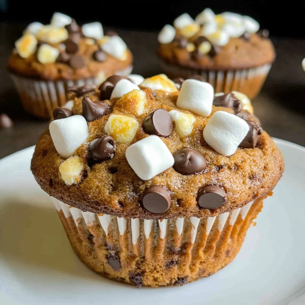 Banana S’mores Muffins