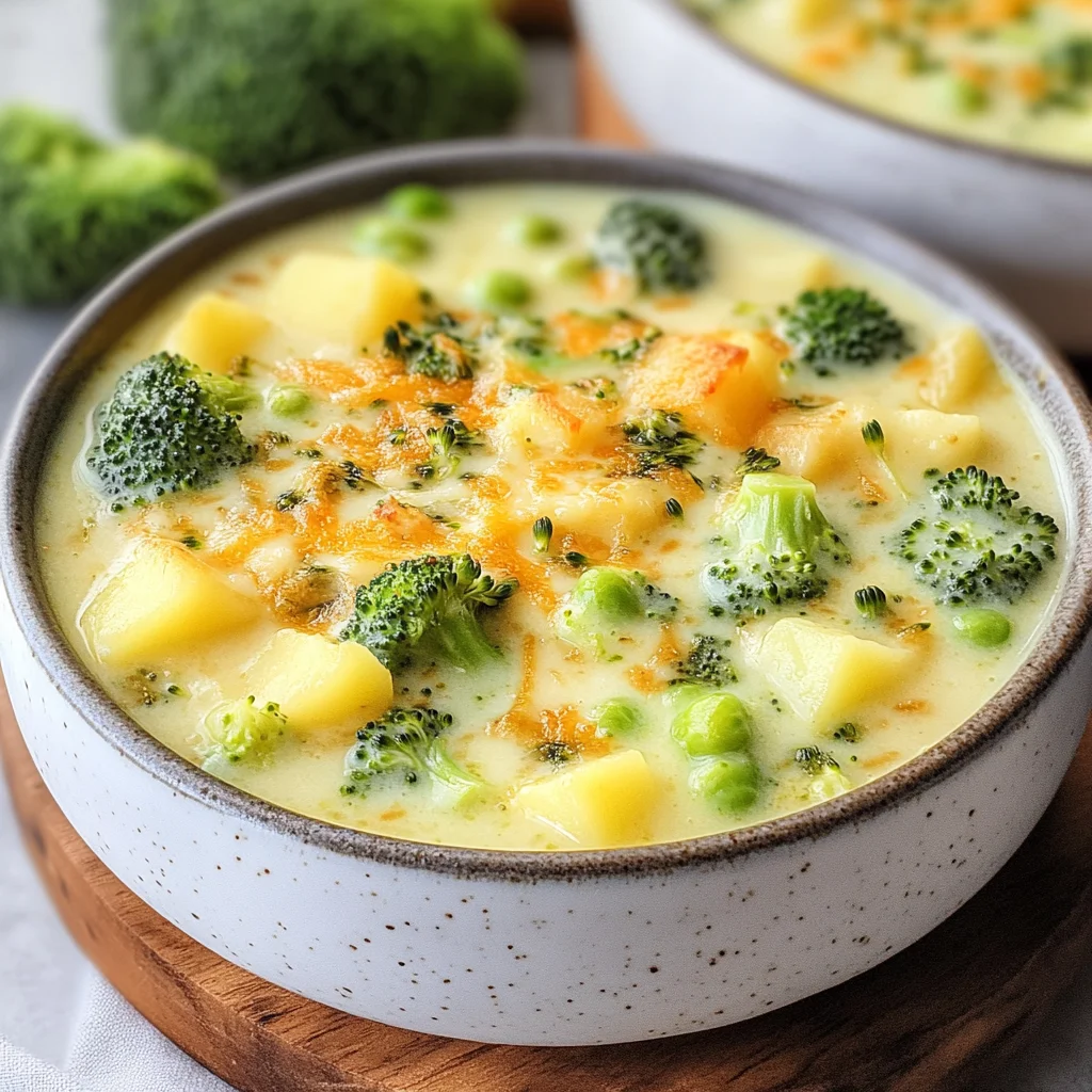 Broccoli Potato Cheese Soup Recipe