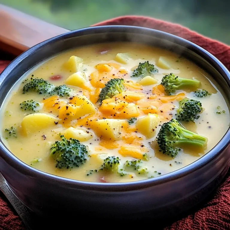 Cheddar Broccoli Potato Soup