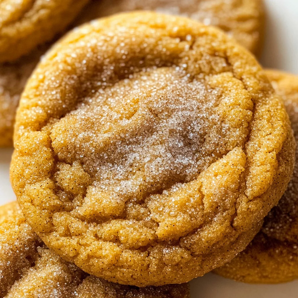 Chewy Pumpkin Snickerdoodle Cookies