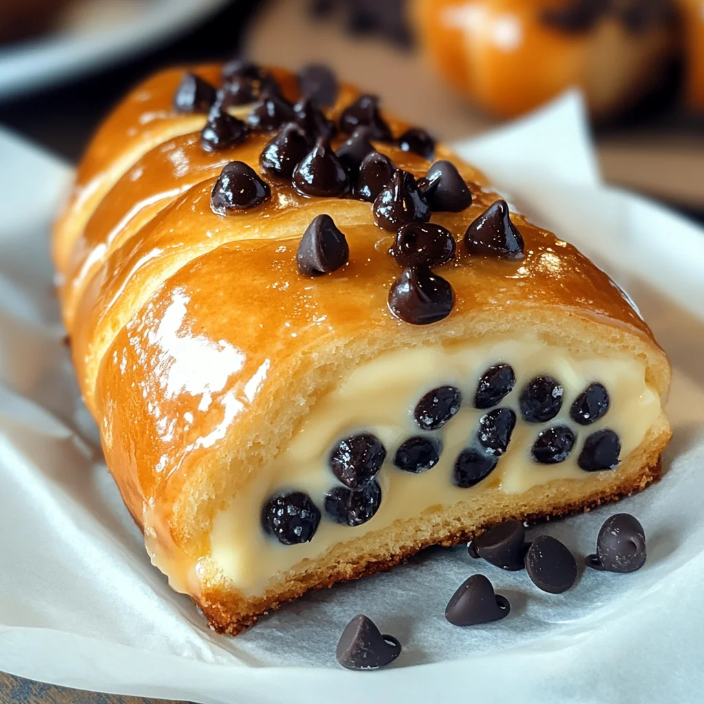 Chocolate Chip Vanilla Custard Brioches