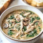 Comforting Rotisserie Chicken and Mushroom Soup