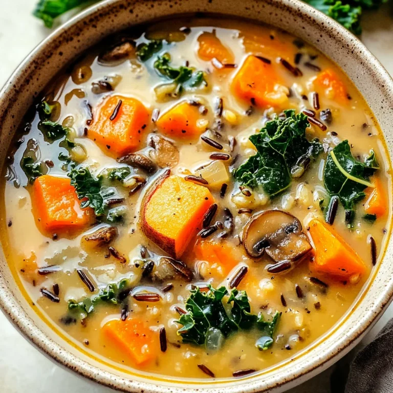 Cozy Autumn Wild Rice Soup
