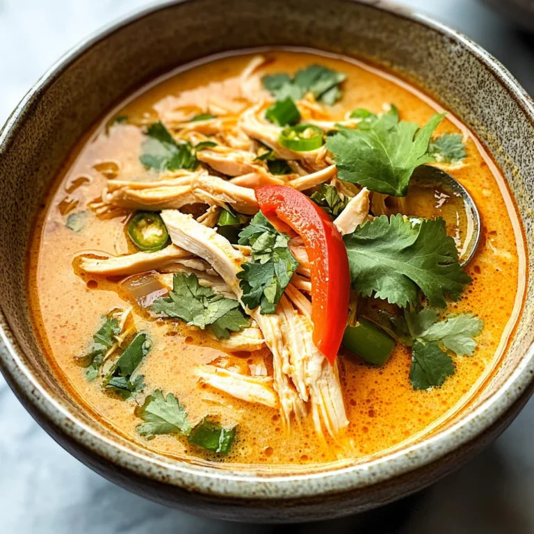 Easy Thai Coconut Chicken Soup