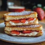 Fried Strawberry Cheesecake Sandwiches