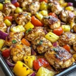 Hawaiian Chicken Sheet Pan Dinner