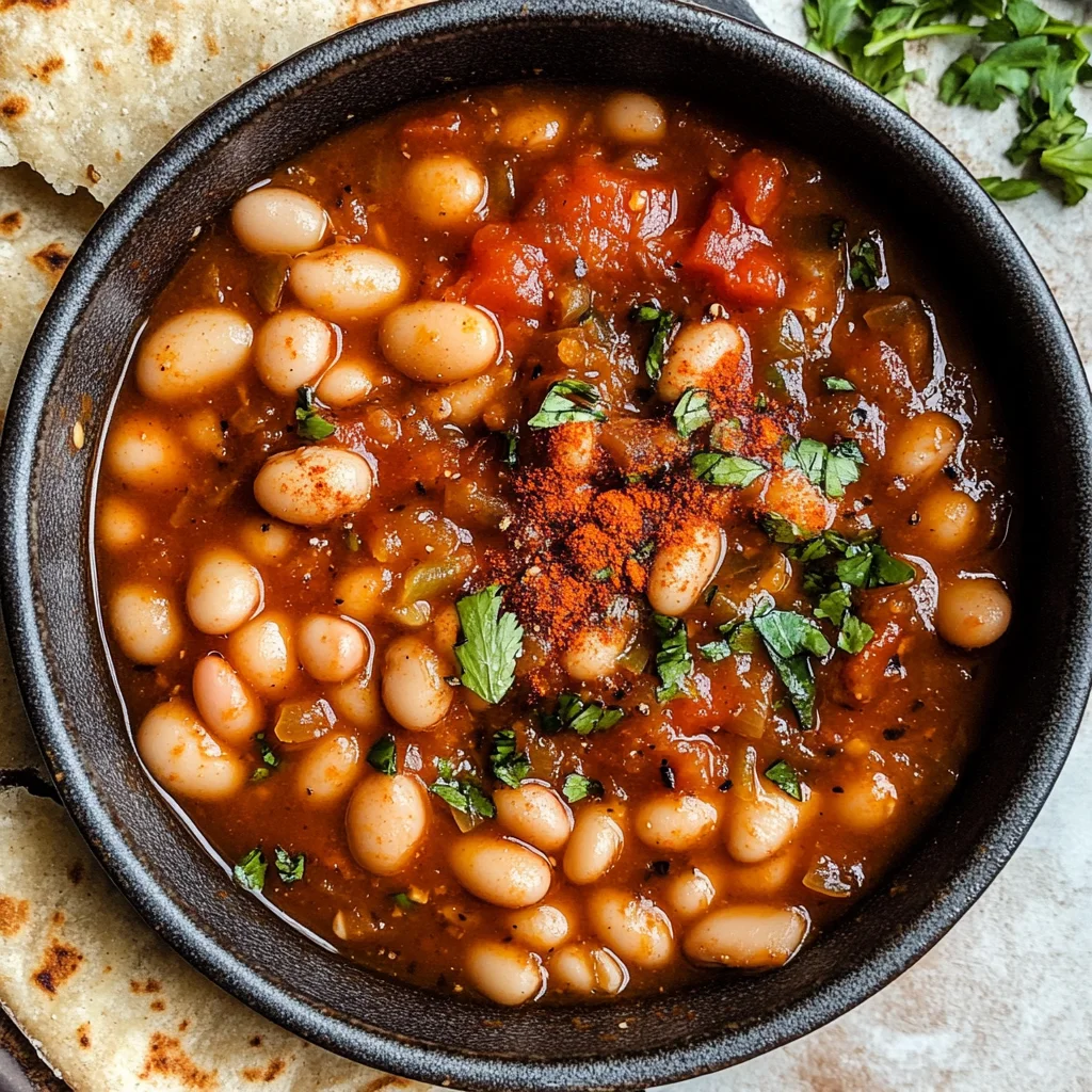 Loubia- Morrocan White Bean Stew (Stovetop + Instant Pot)