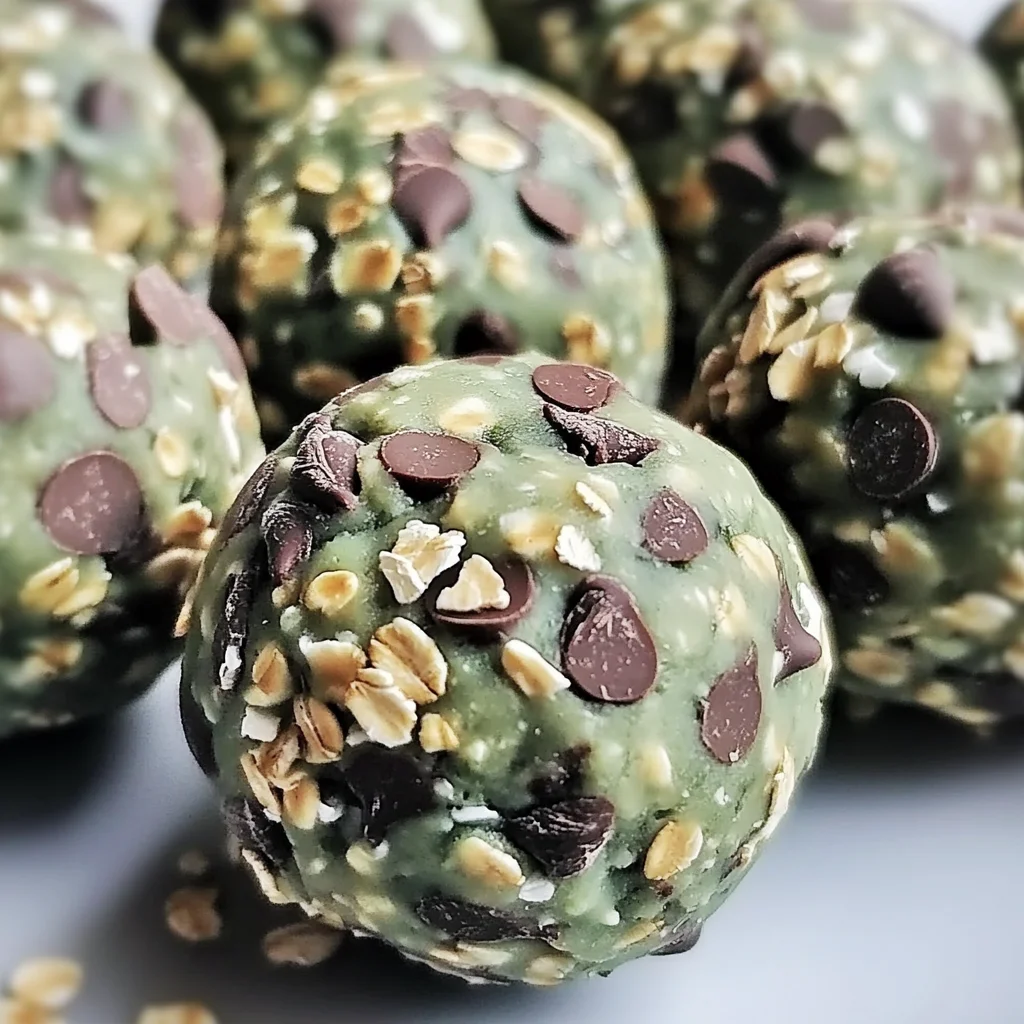 Mint Chocolate Chip Protein Balls
