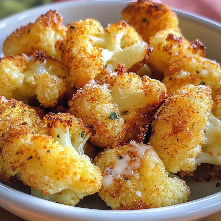 Parmesan Cauliflower Bites - Just 5 Ingredients