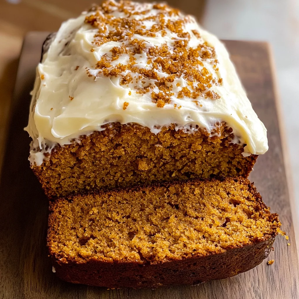 Pumpkin Bread with Cream Cheese Frosting Recipe