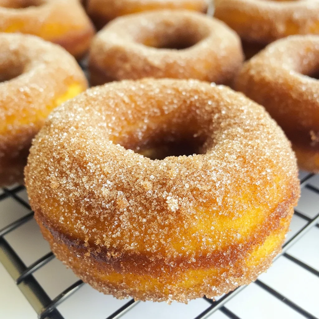 Pumpkin Cinnamon Sugar Donuts