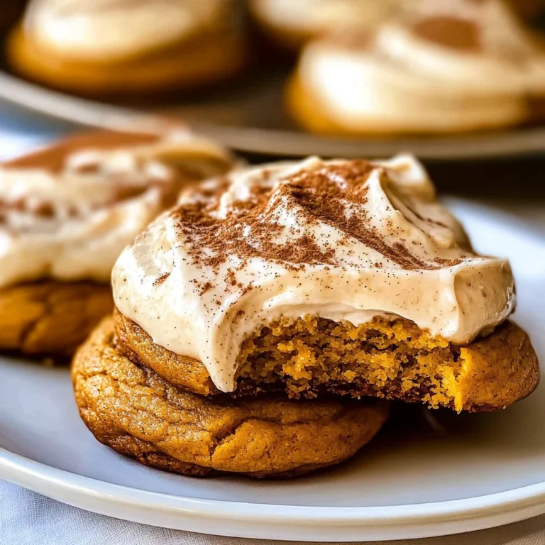 Pumpkin Cookies with Cream Cheese Frosting