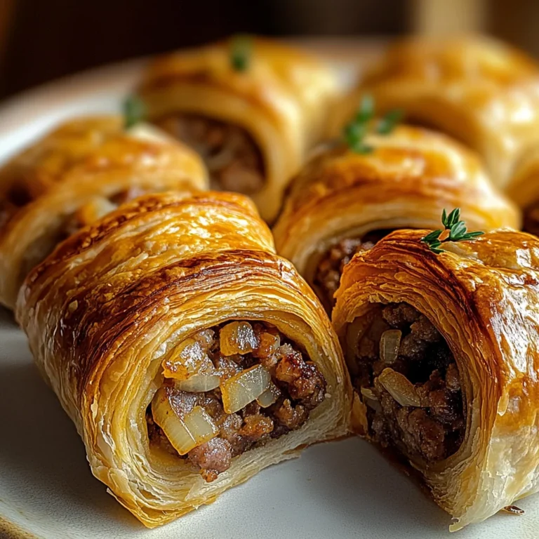 Savory French Onion Sausage Rolls