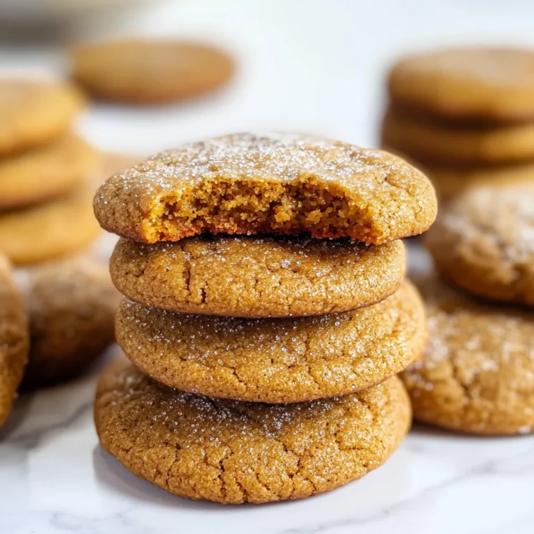 Soft and Chewy Pumpkin Molasses Cookies