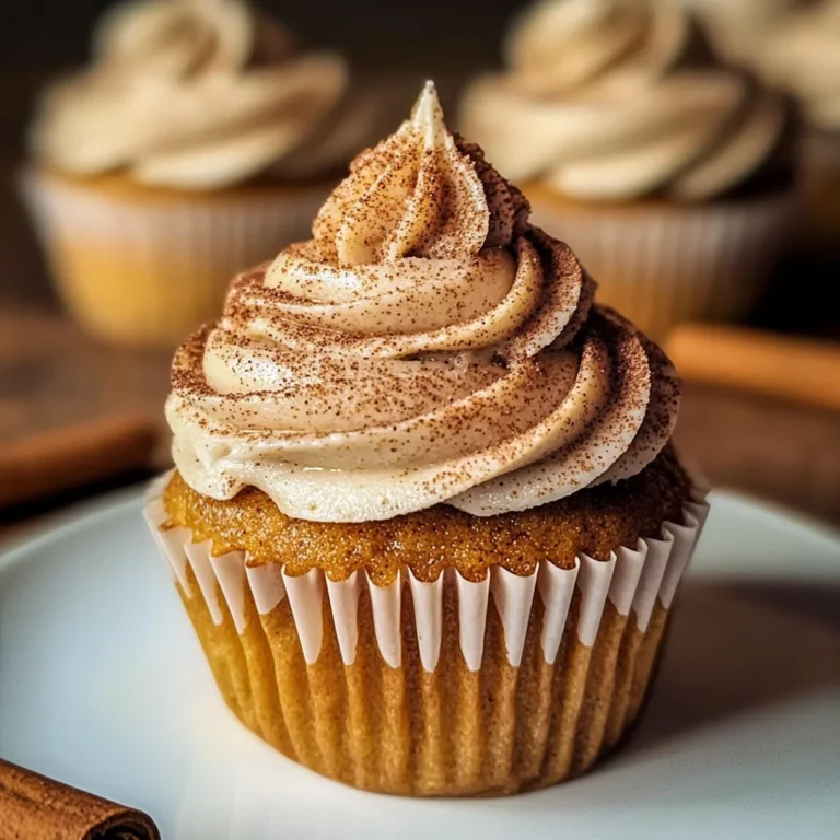 Vanilla Chai Pumpkin Latte Cupcakes with Cinnamon Brown Sugar Frosting