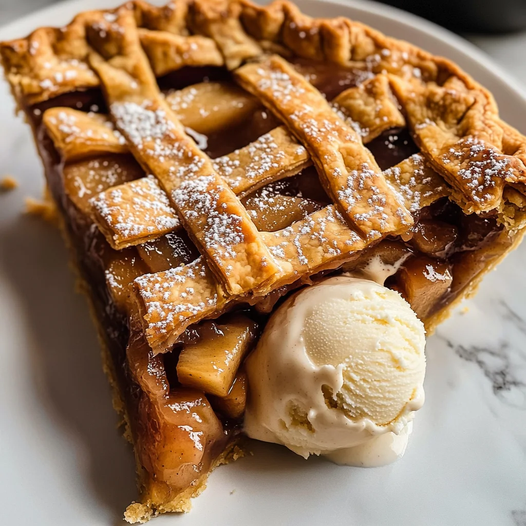 Apple Pie à la Mode (Apple Pie with Ice Cream Recipe)
