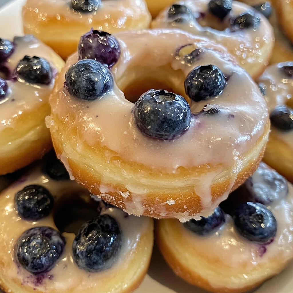 Baked Blueberry Donuts