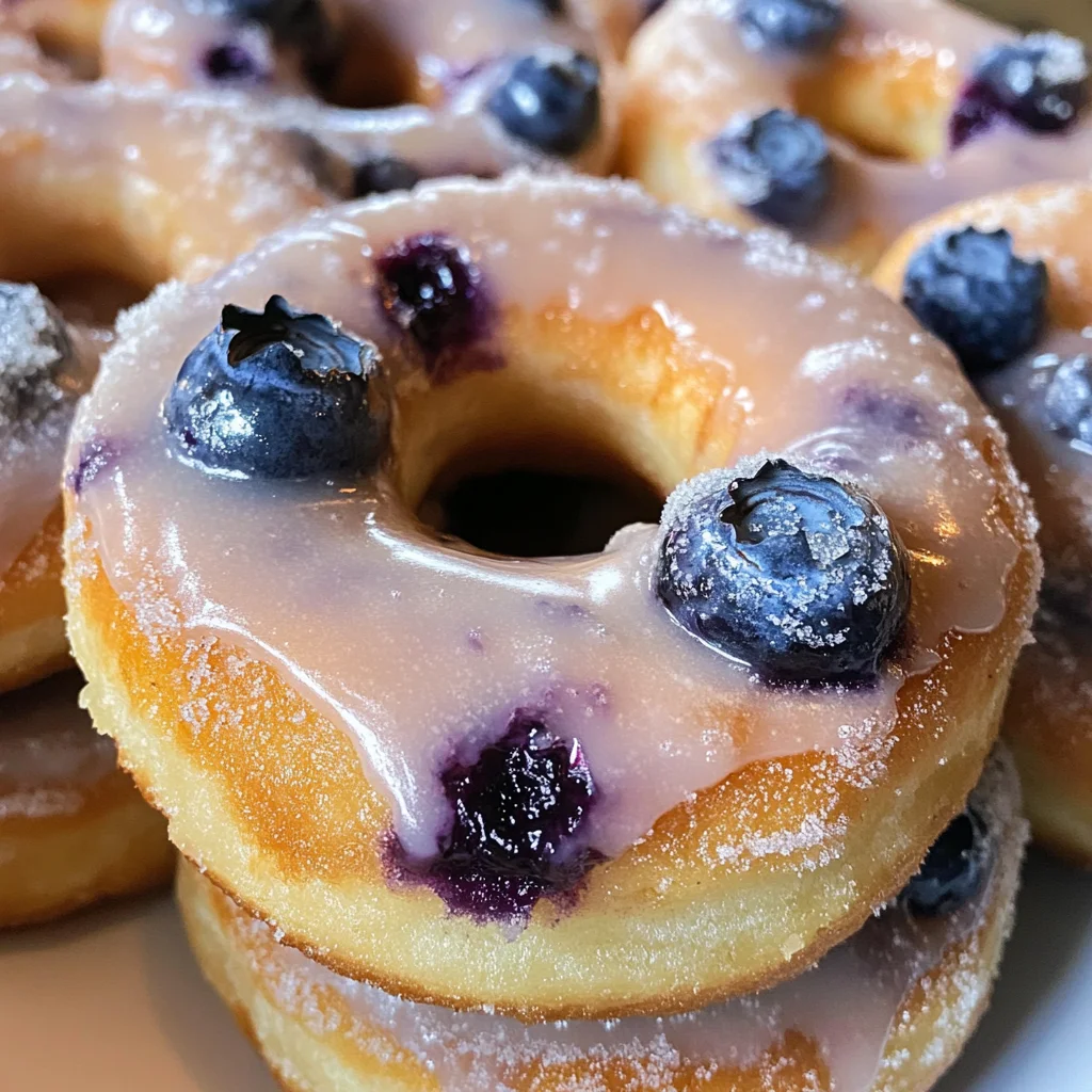 Baked Blueberry Donuts