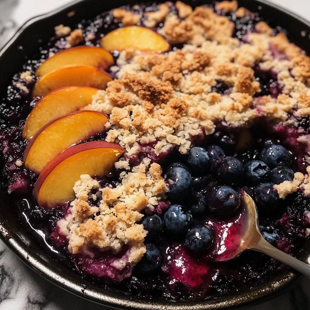Blueberry Peach Crumble