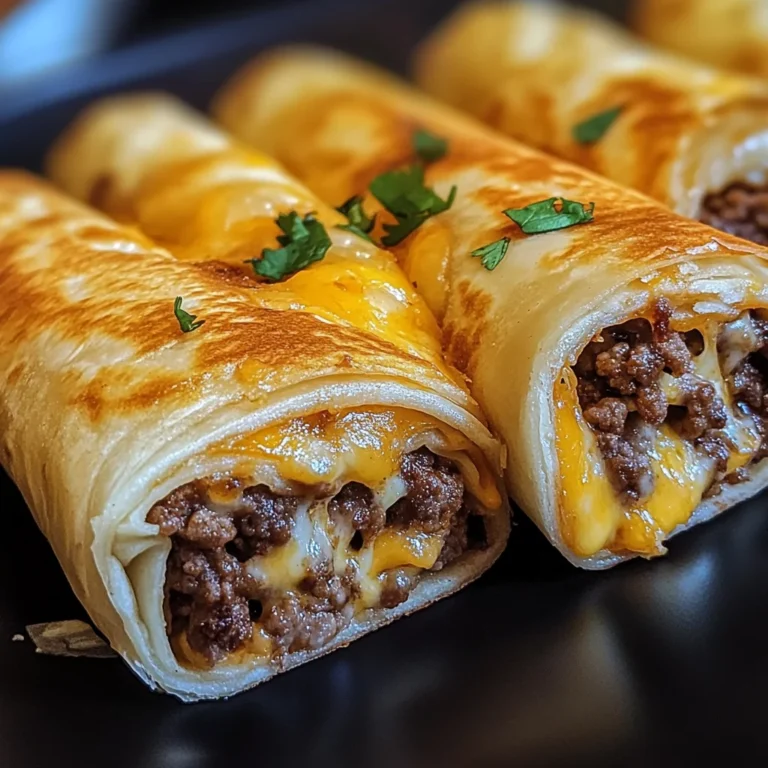 Cheesy Garlic Beef Roll-Ups