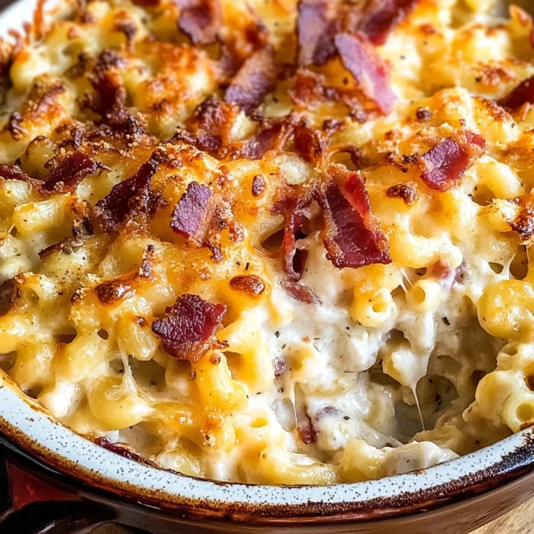 Chicken Turkey Bacon Ranch Mac and Cheese Casserole