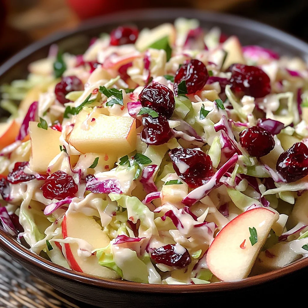 Cranberry Apple Coleslaw: A Delicious & Healthy Recipe