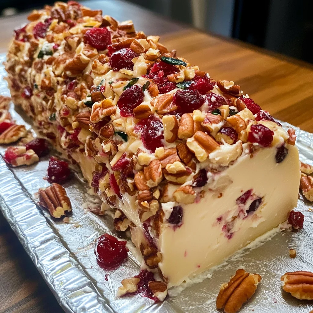 Cranberry Pecan Cheese Log