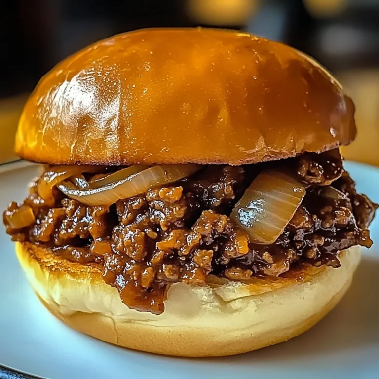 French Onion Beef Sloppy Joes
