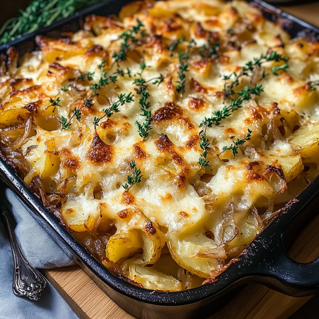 French Onion Potato Bake
