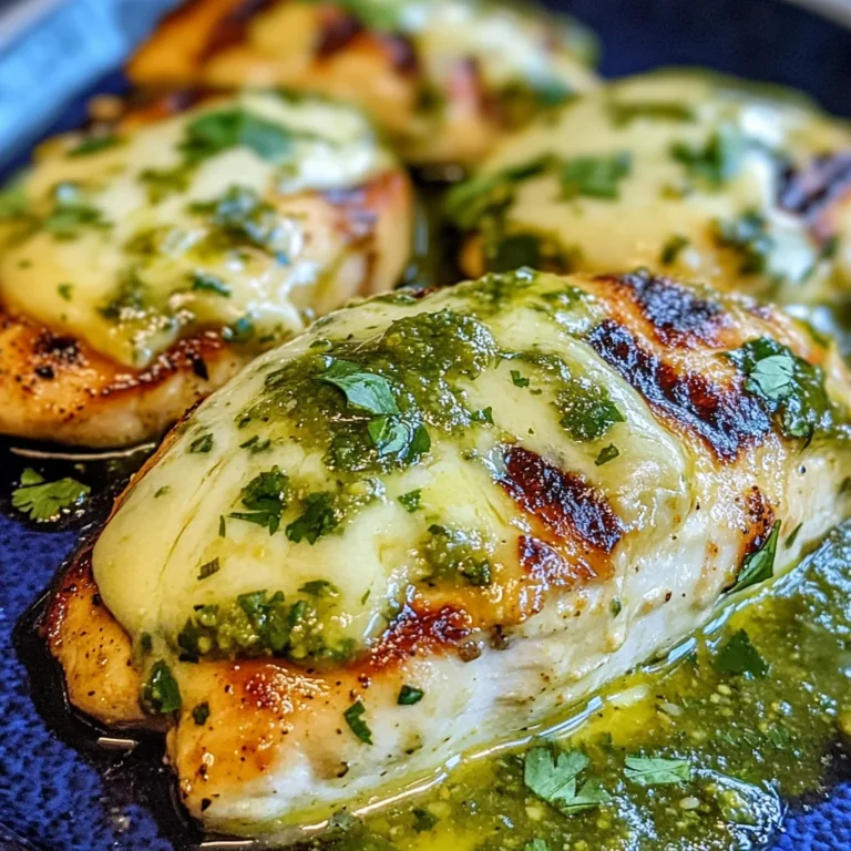 Grilled Salsa Verde Pepper Jack Chicken