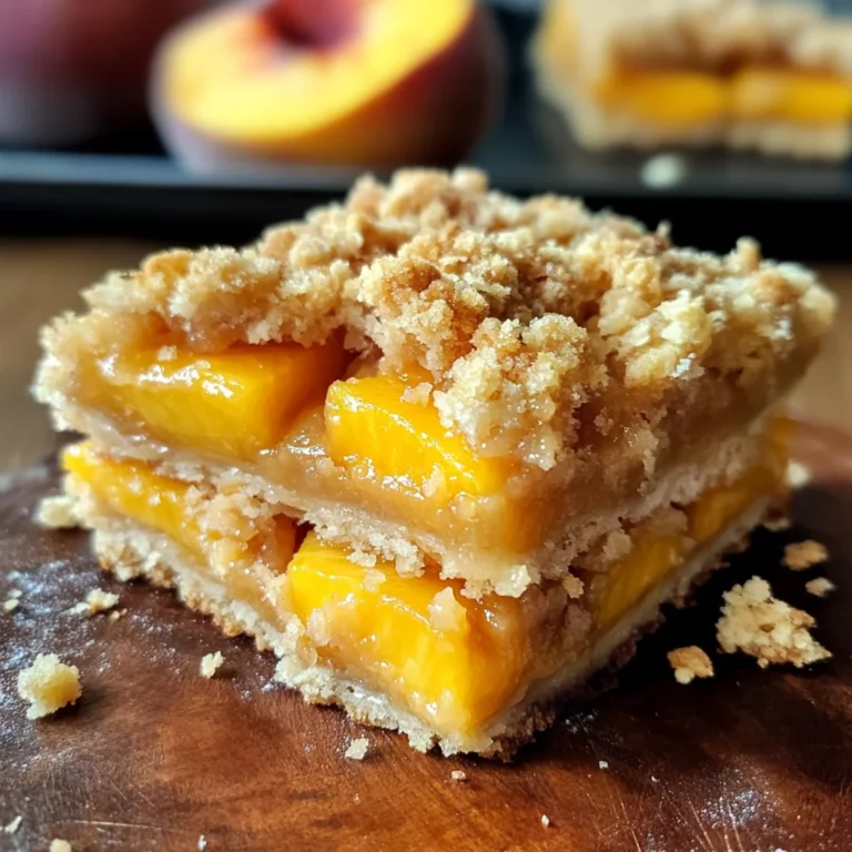 Heavenly Summer Peach Bars: A Sweet Slice of Sunshine