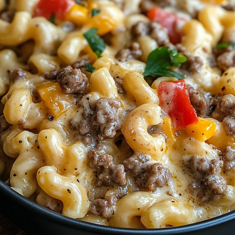 High-Protein Creamy Philly Cheesesteak Mac & Cheese