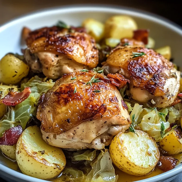 Irish Chicken with Cabbage and Potatoes