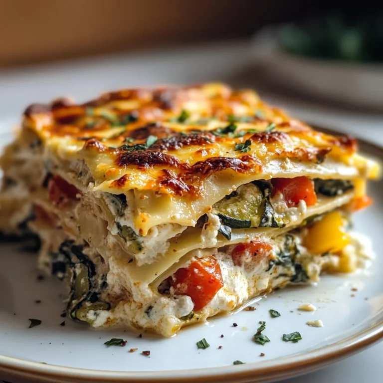 Loaded Veggie White Lasagna