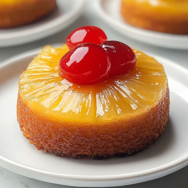 Mini Pineapple Upside Down Cakes