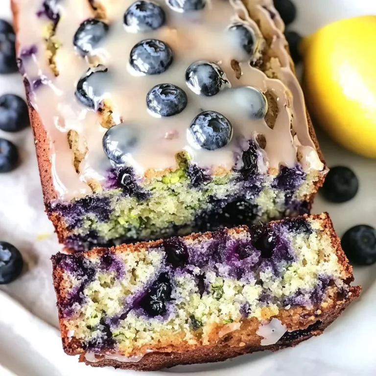 Moist Blueberry Zucchini Bread with a Lemon Glaze - Alrightwithme