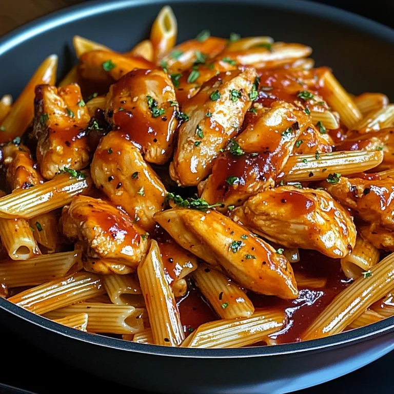 One-Pan Tangy Honey BBQ Chicken Penne