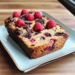 Raspberry Dark Chocolate Banana Bread