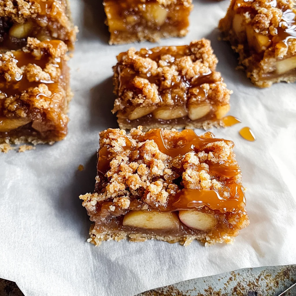 Salted Caramel Apple Crumble Bars Fall Treat: Get Addicted in 45 Min