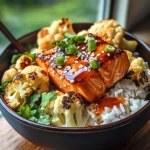 Sriracha Honey Salmon Bowls