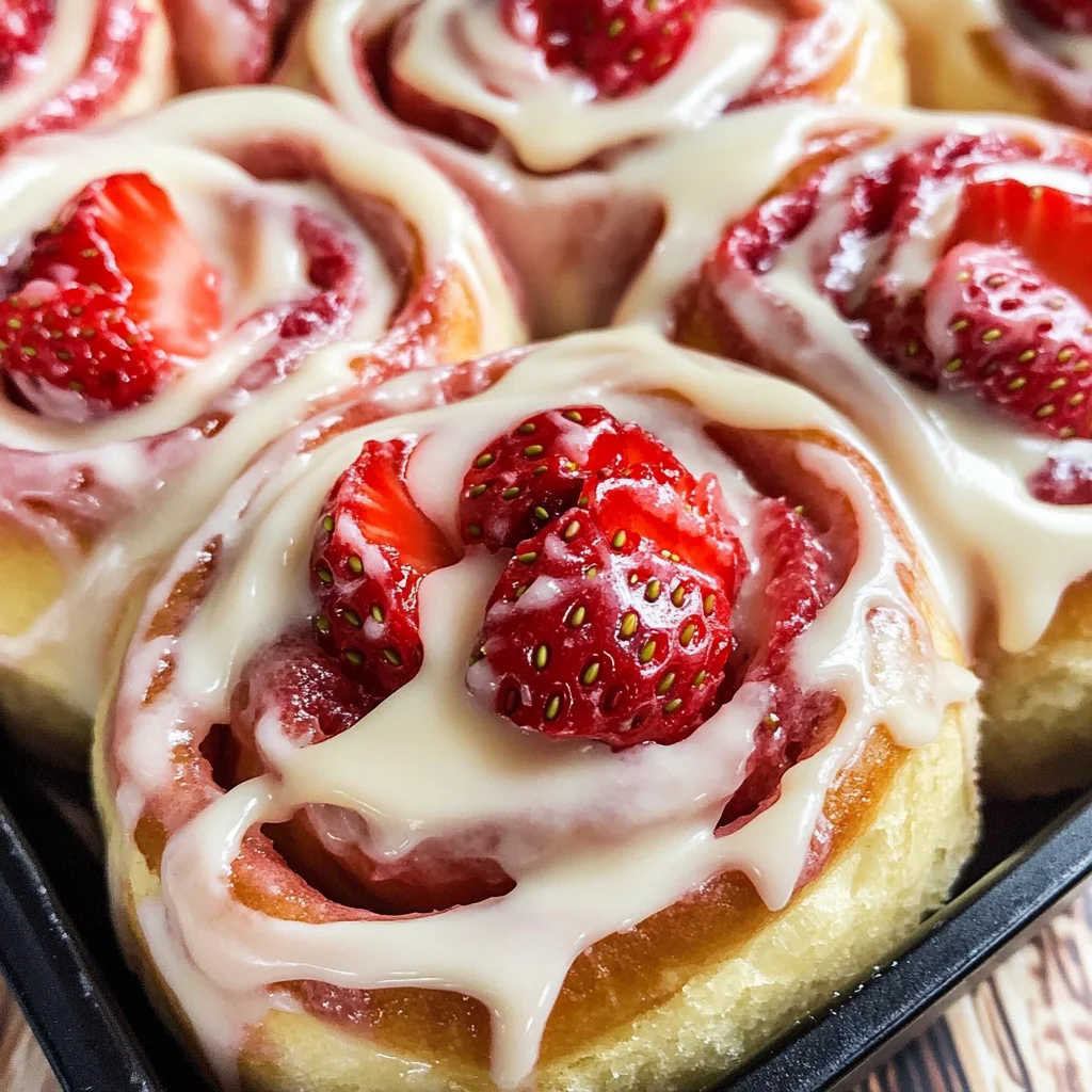 Strawberry Cheesecake Cinnabon Rolls Recipe
